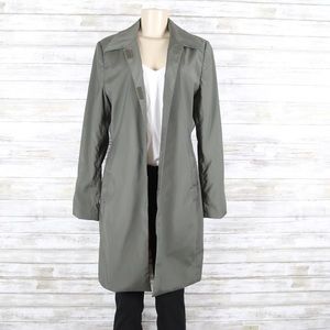 Amanda Smith Green Trench Coat sz 8